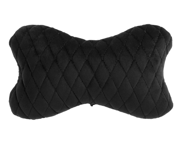 Cuscino poggiatesta auto in alcantara Alfa Cars 27×16 cm nero