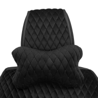 Cuscino poggiatesta auto in alcantara Alfa Cars 27×16 cm nero