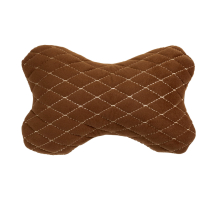 Cuscino poggiatesta auto in alcantara Alfa Cars 27×16 cm marrone