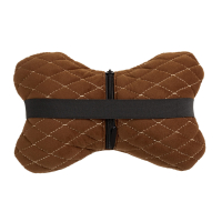 Cuscino poggiatesta auto in alcantara Alfa Cars 27×16 cm marrone